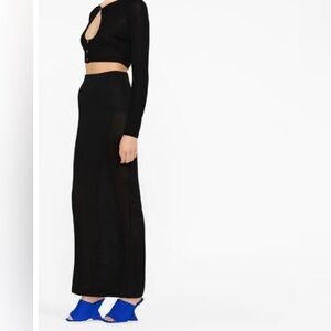 Tom Ford Black Maxi Skirt size Medium
